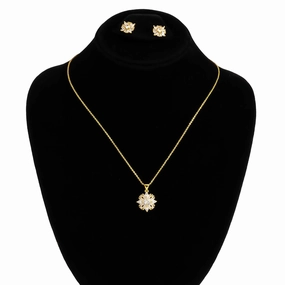 GOLDEN PENDENT SET J42956