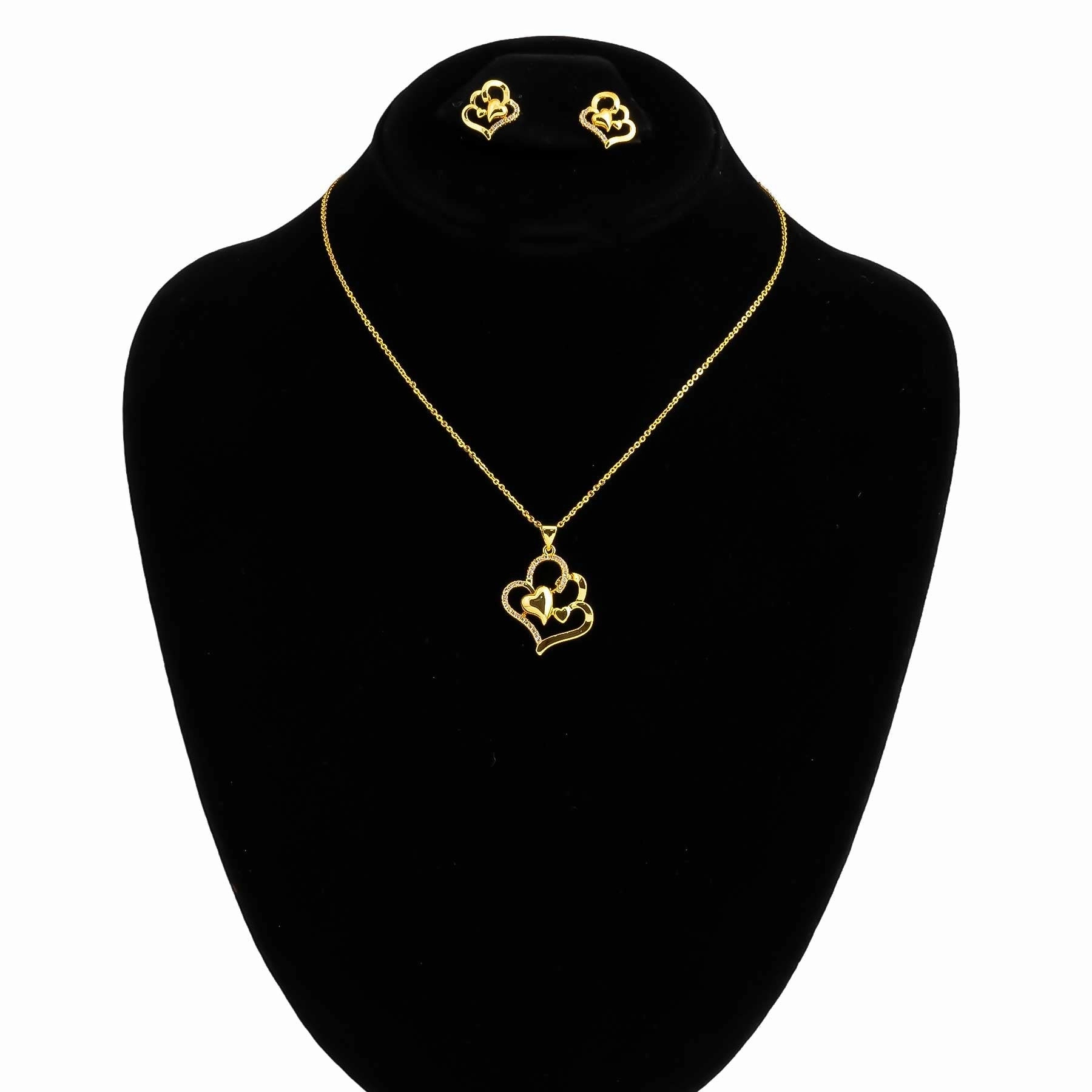 GOLDEN PENDENT SET J42957