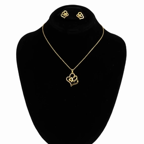 GOLDEN PENDENT SET J42957