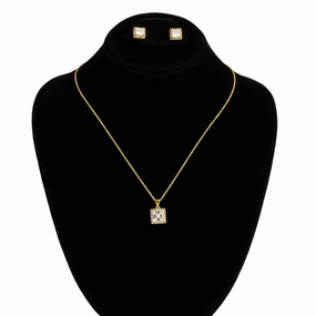 GOLDEN PENDENT SET J42968