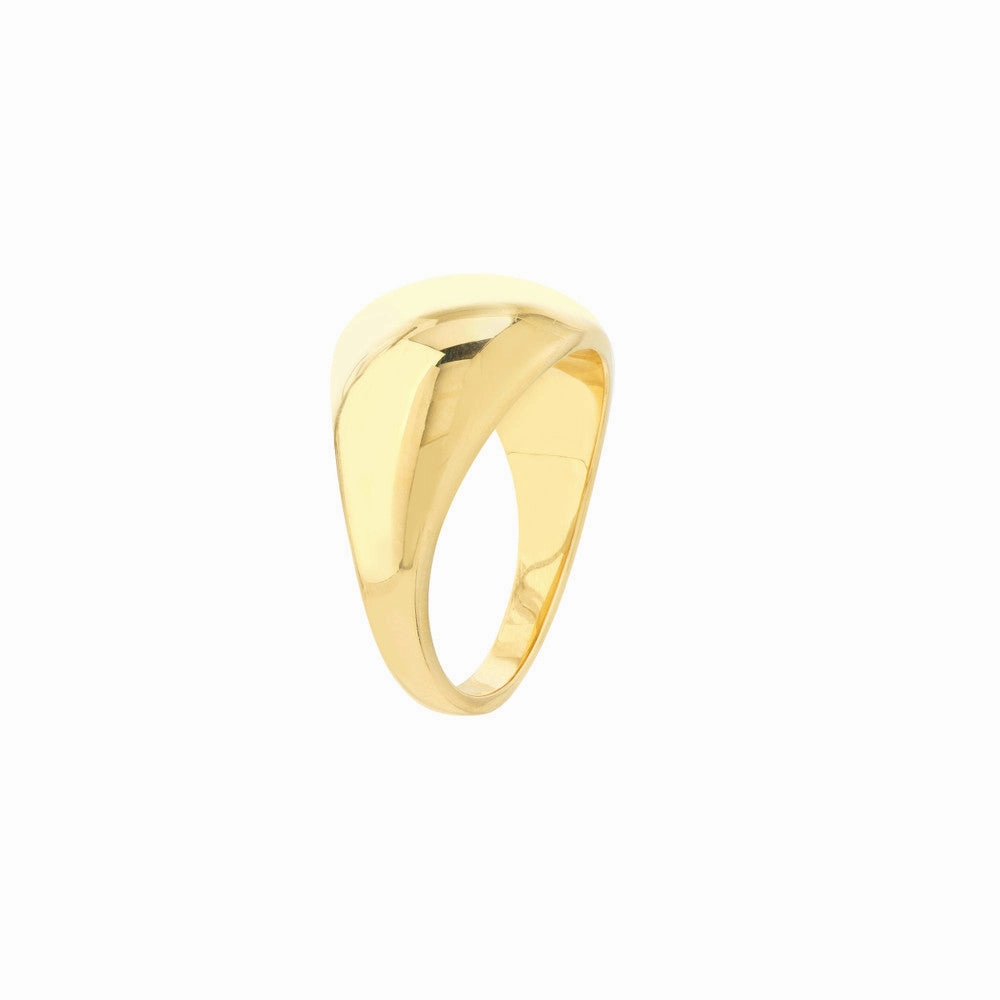 Graduated Narrow Dome Signet Ring