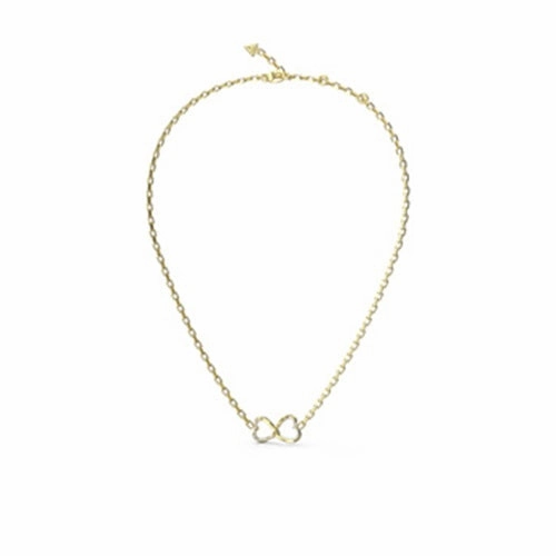 Guess Mon Amour Two Hearts Necklace JUBN04616JWYGT - Gold Tone