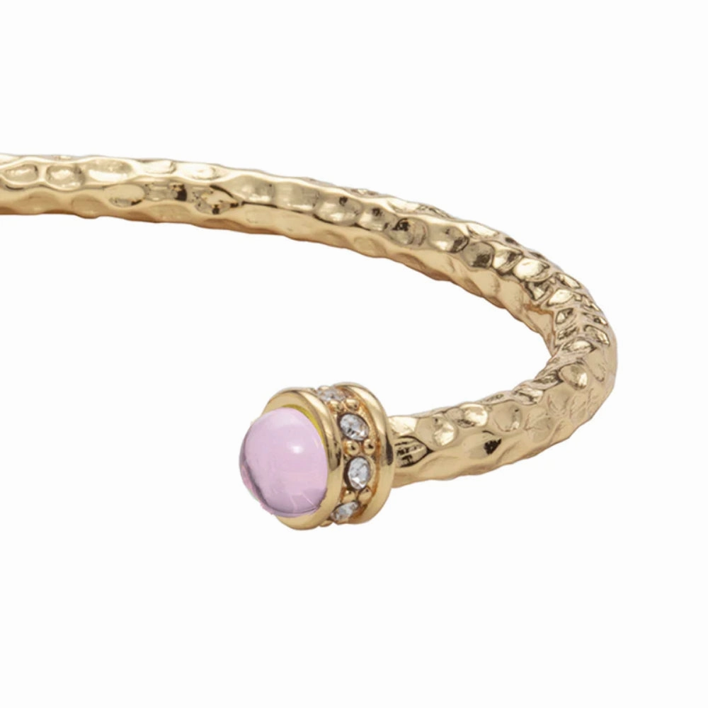 Halcyon Days Hammered Torque Gold Bangle