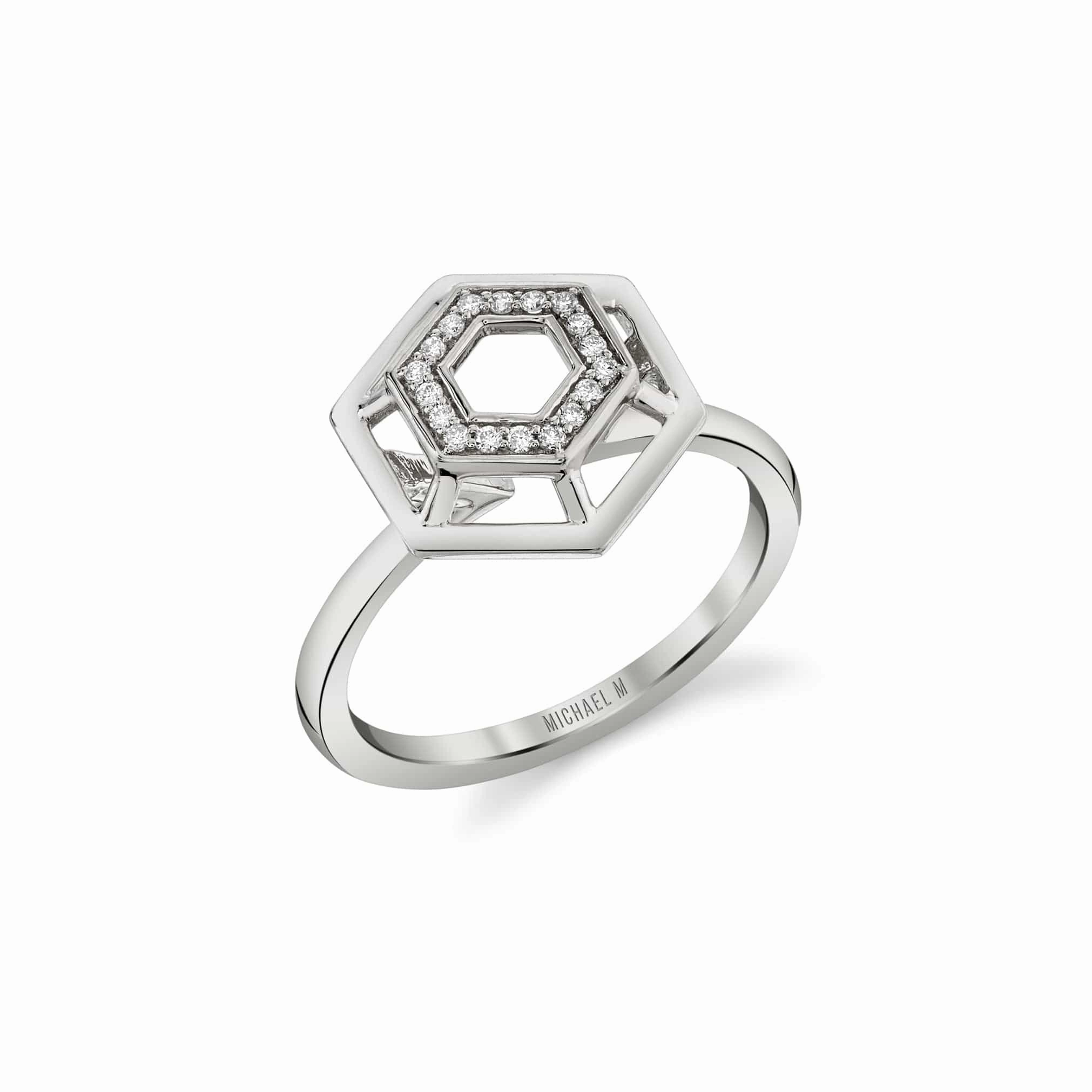 Hex Truss Cocktail Ring F513