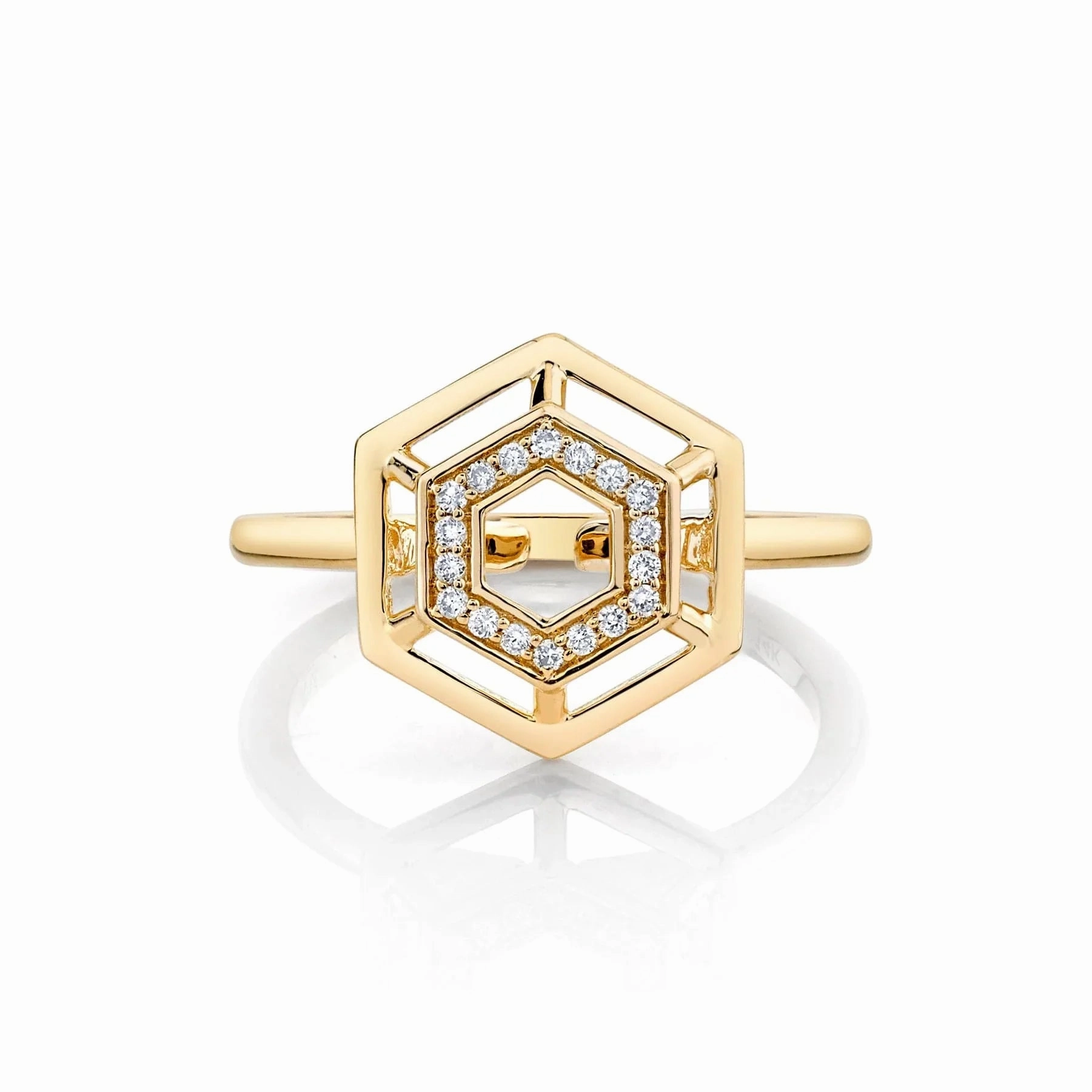 Hex Truss Cocktail Ring F513