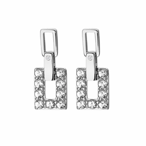 Hot Diamonds Echo White Topaz Drop Earrings DE716