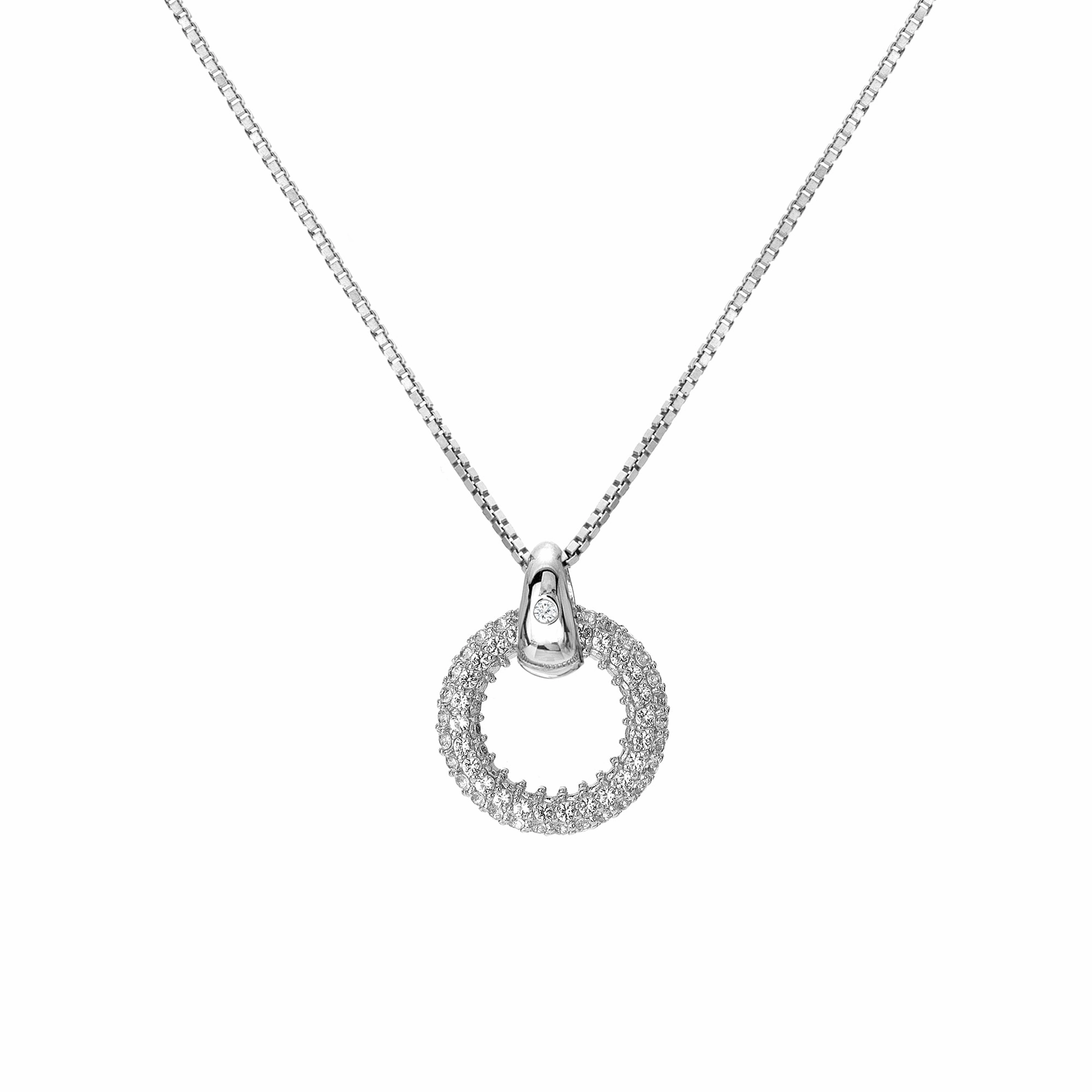 Hot Diamonds Forever White Topaz Necklace DP901