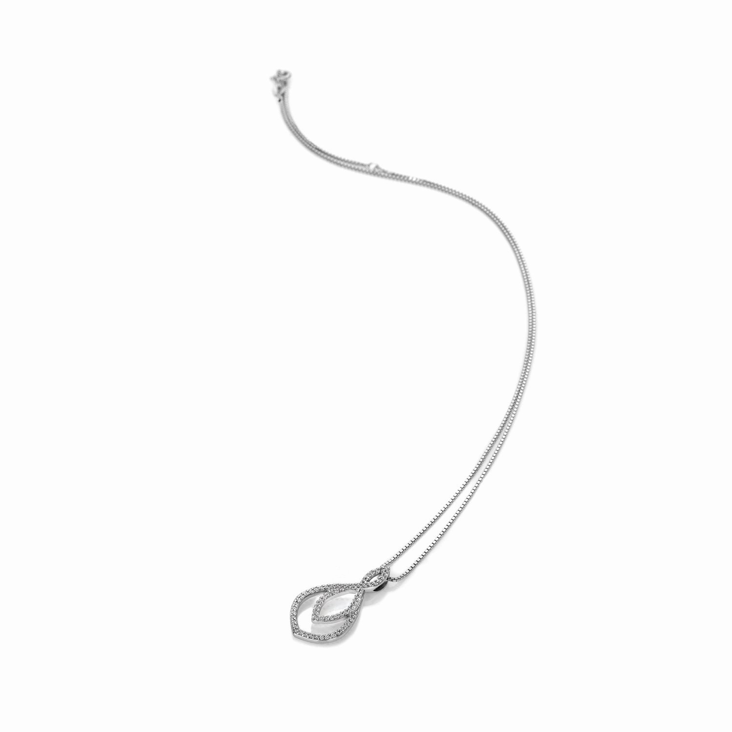 Hot Diamonds Harmony White Topaz Silver Necklace DP733