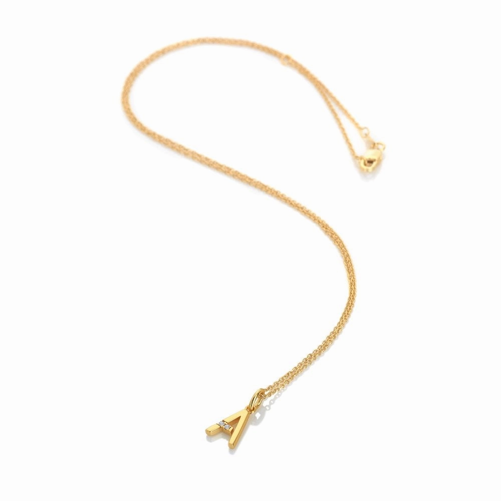 Hot Diamonds Initial A Gold Plated Silver Pendant DP939