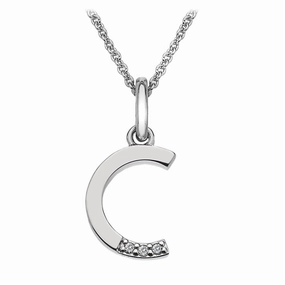 Hot Diamonds Initial C Silver Micro Pendant DP403