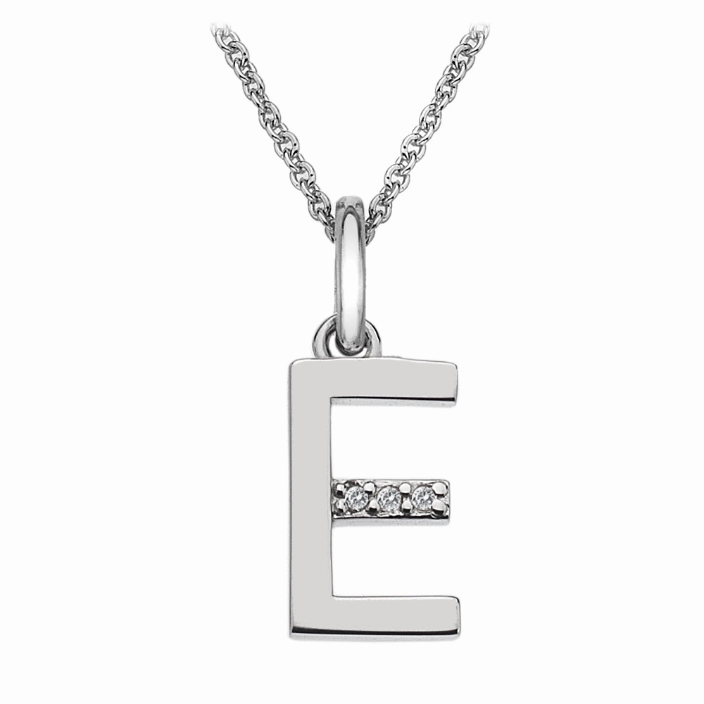 Hot Diamonds Initial E Silver Micro Pendant DP405
