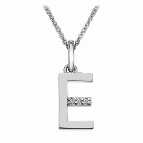 Hot Diamonds Initial E Silver Micro Pendant DP405