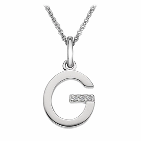 Hot Diamonds Initial G Silver Micro Pendant DP407