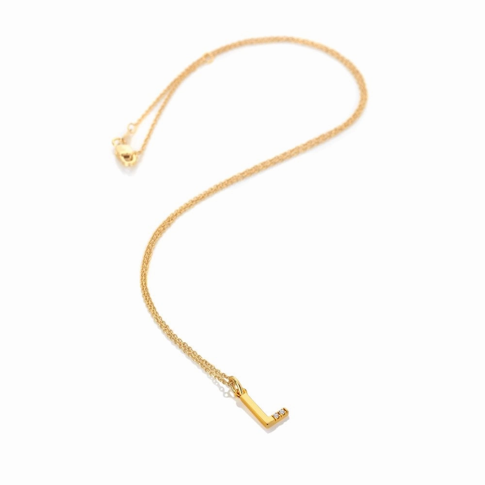Hot Diamonds Initial L Gold Plated Silver Pendant DP950