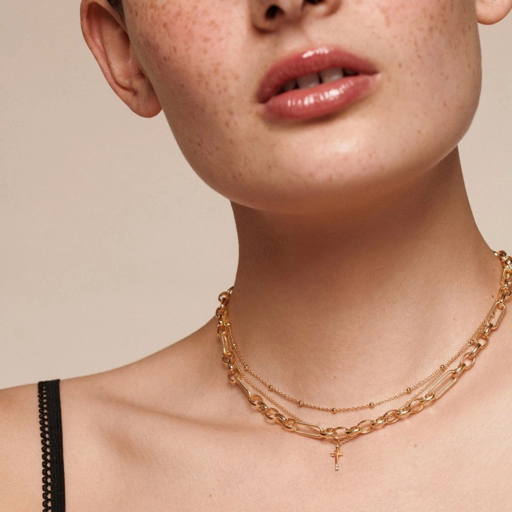Hot Diamonds Initial T Gold Plated Silver Pendant DP958