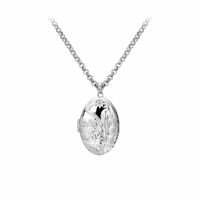 Hot Diamonds Memories Silver Oval Locket Pendant DP773