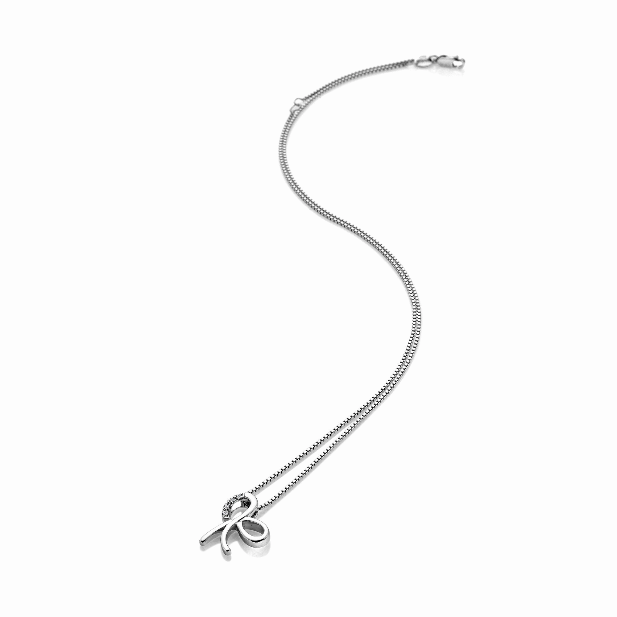 Hot Diamonds Ribbon Necklace DP909