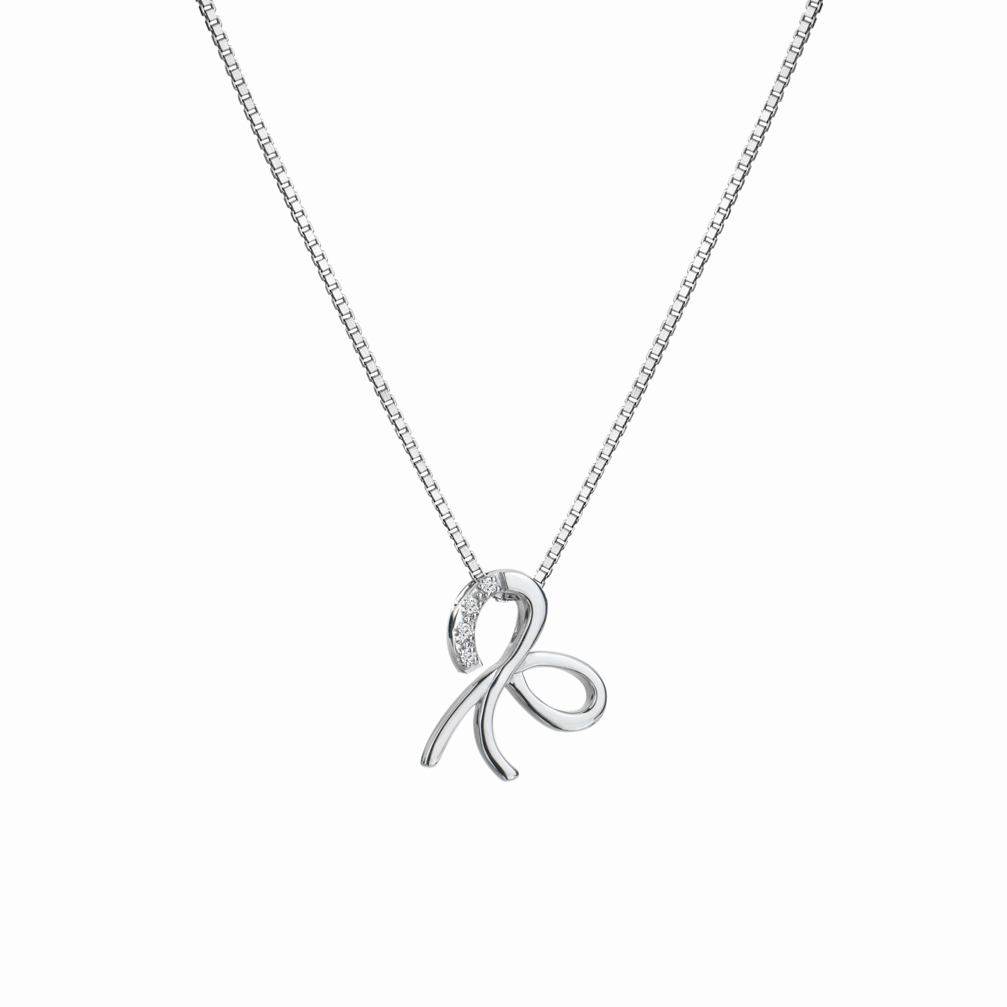 Hot Diamonds Ribbon Necklace DP909