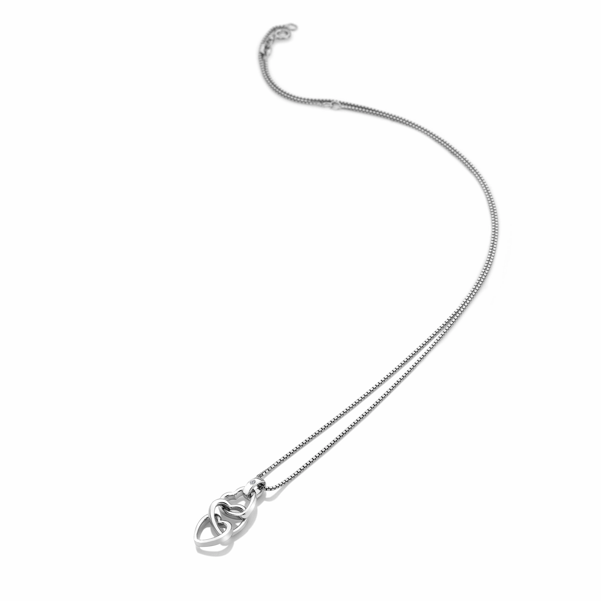 Hot Diamonds Trio Triple Heart Necklace DP835