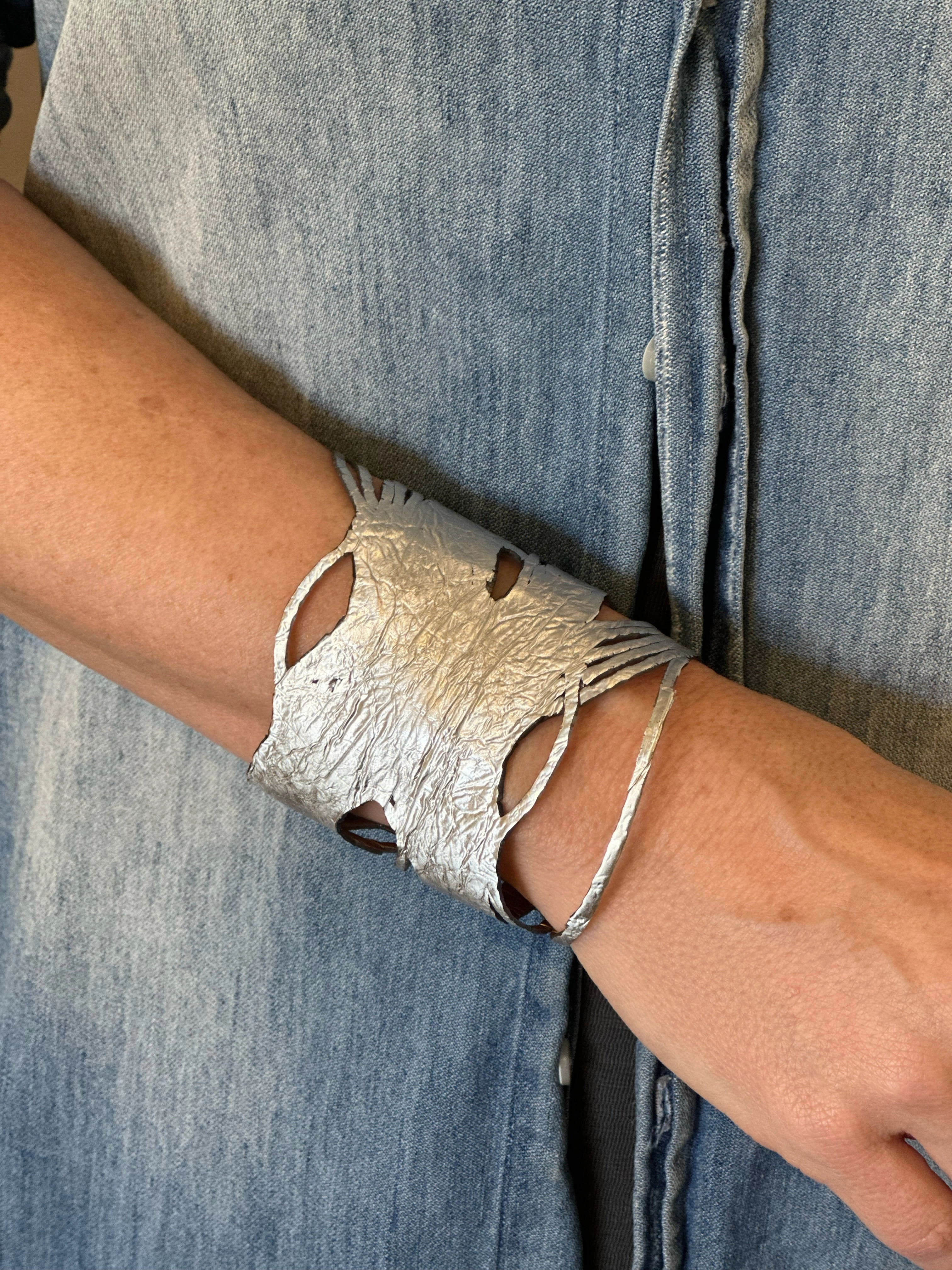 ILLUSIONISM BRACELECT IN GOLD AND SILVER (REVERSIBLE)