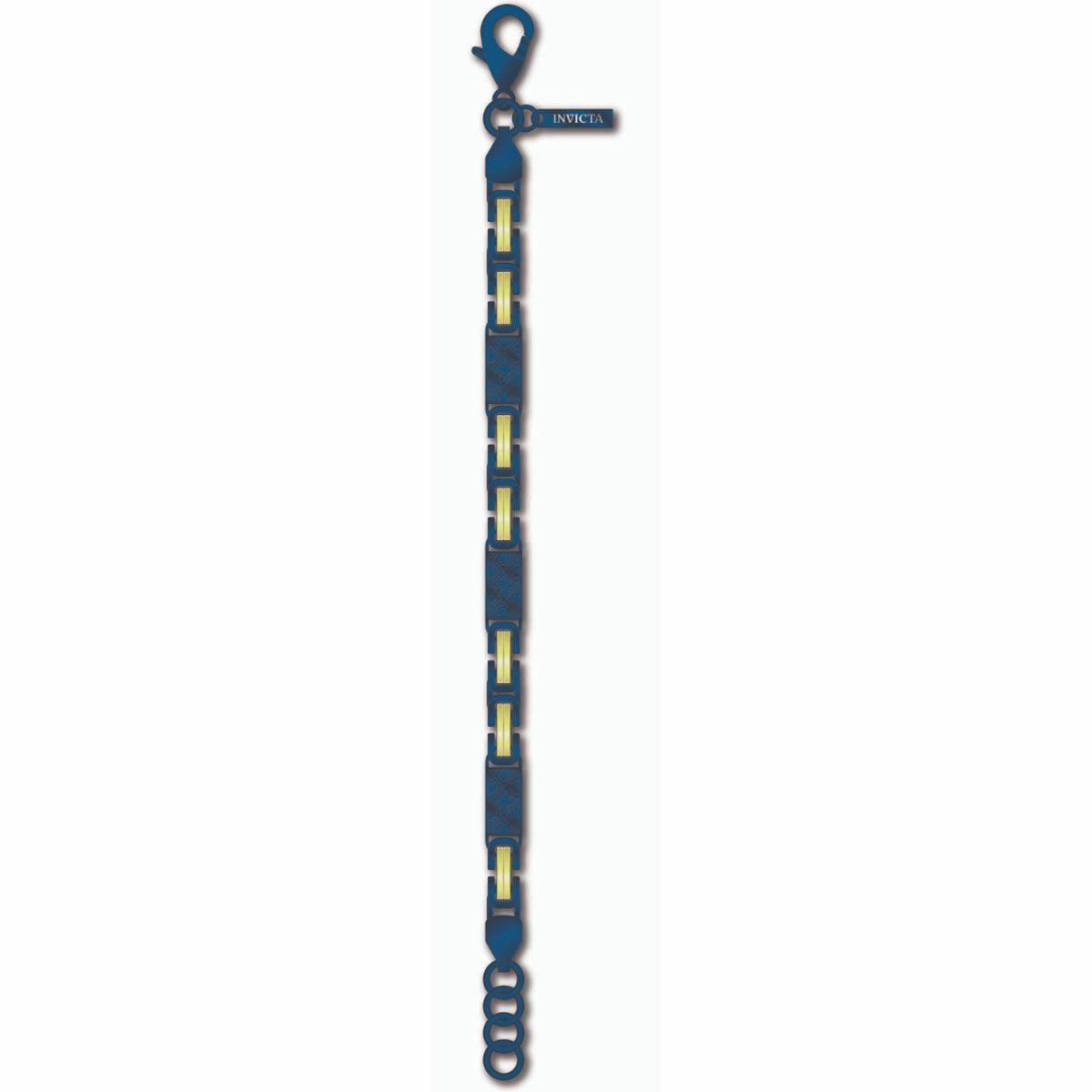 Invicta Men's Bracelet - Elements Two Tone Dark Blue and Yellow Gold | 39608