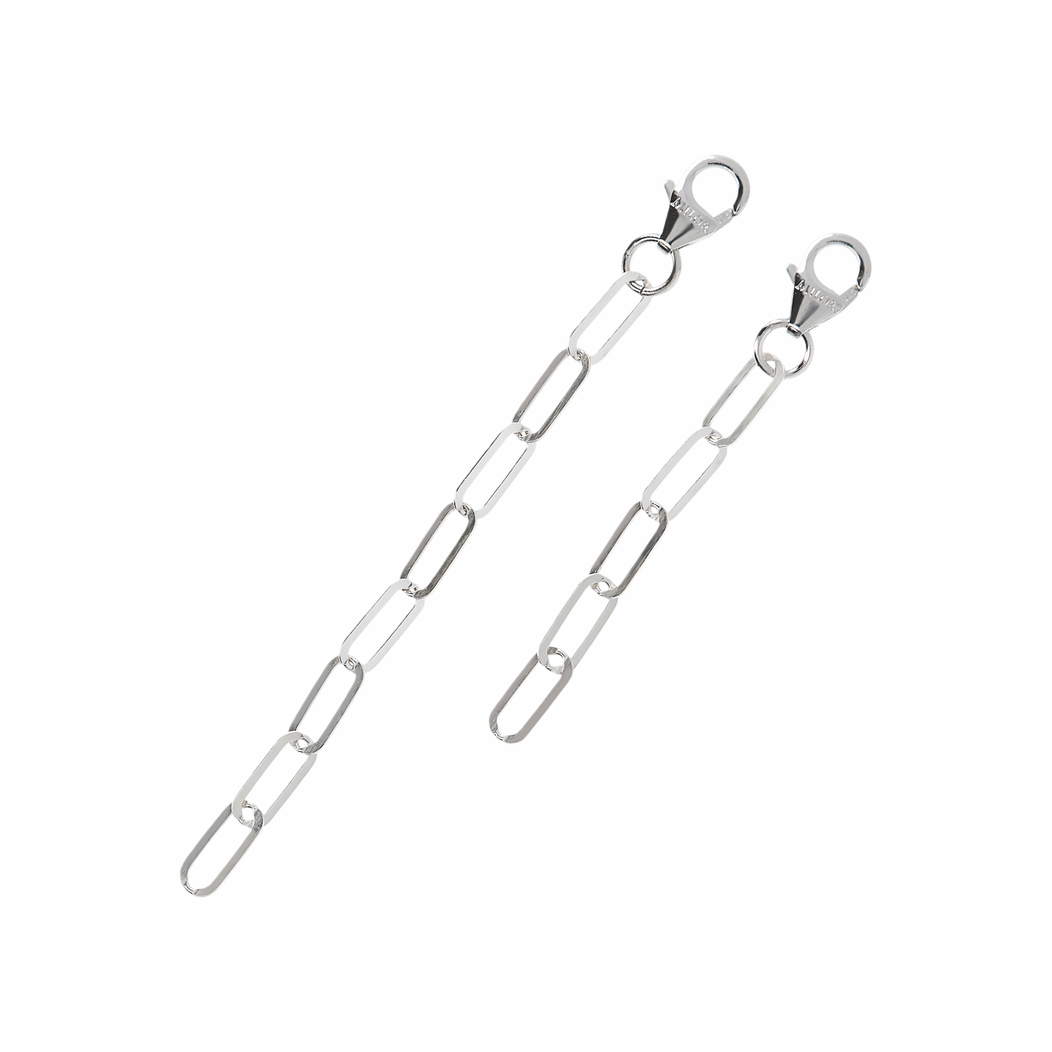 Italian Sterling Silver Set of 2 Paperclip Extender