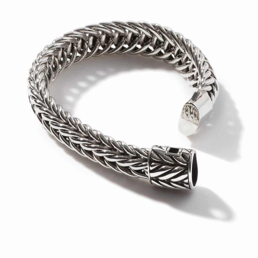 John Hardy Kami 15mm Silver Chain Bracelet 7.75"