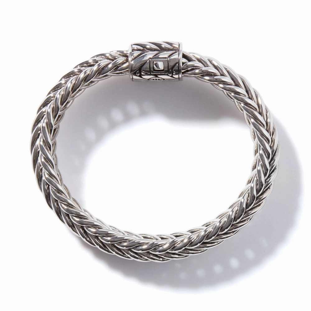 John Hardy Kami 15mm Silver Chain Bracelet 7.75"