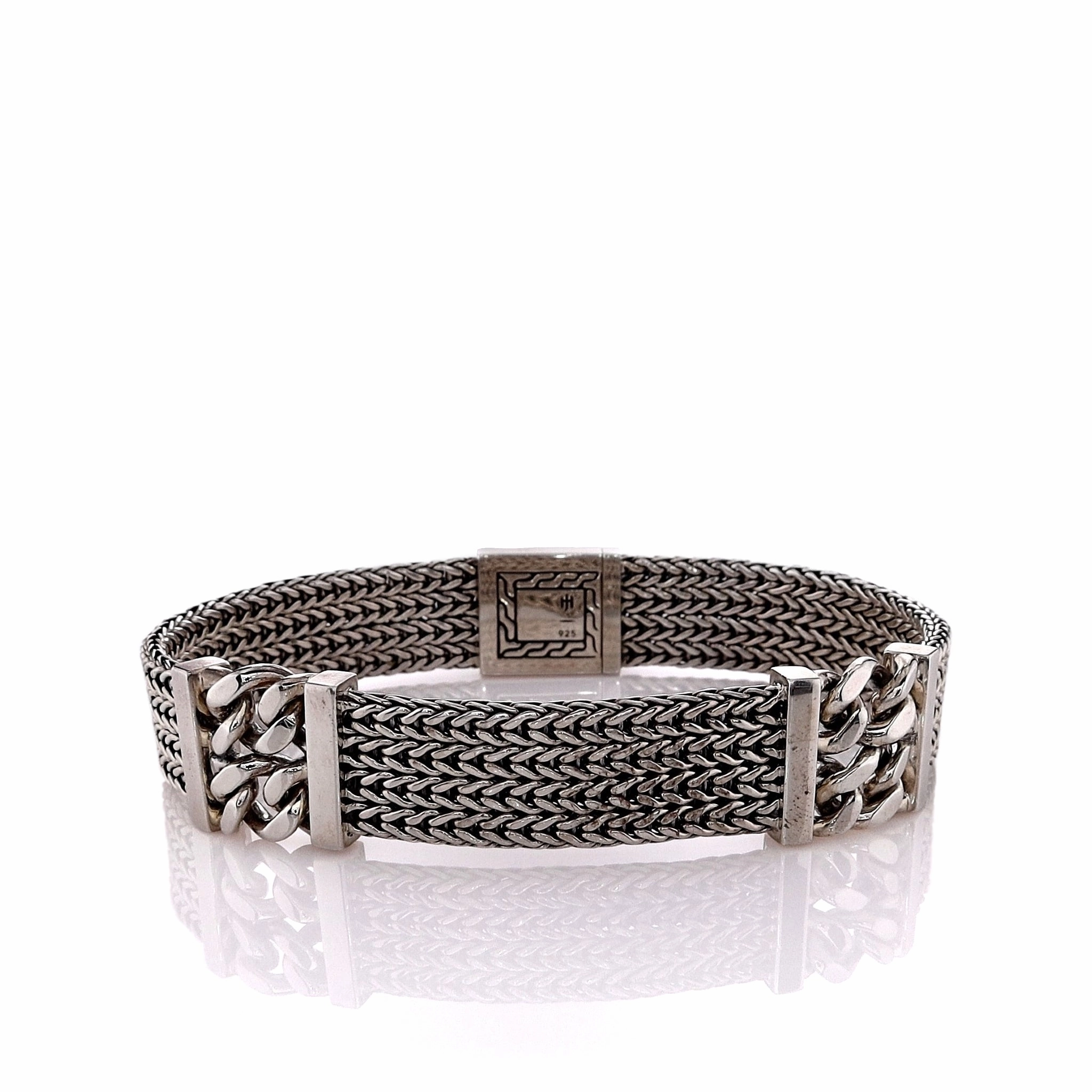 John Hardy Sterling Silver Classic Multi-Chain Station Bracelet
