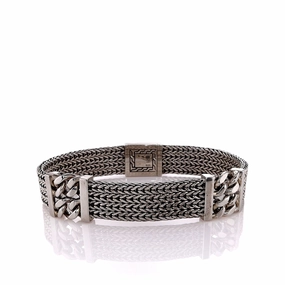 John Hardy Sterling Silver Classic Multi-Chain Station Bracelet