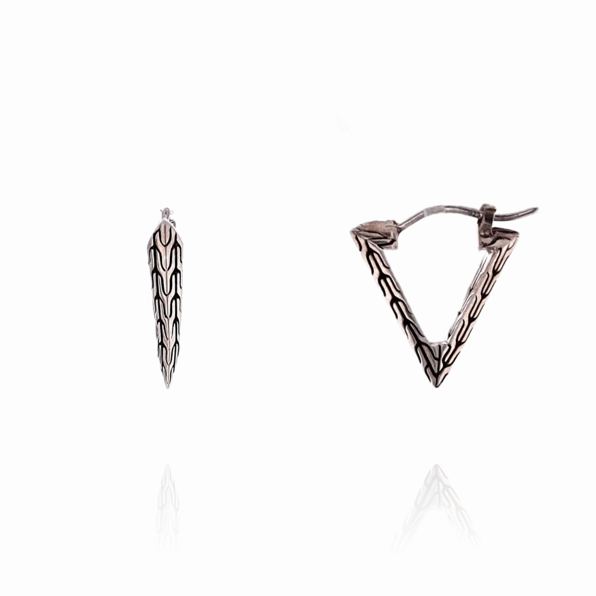 John Hardy Sterling Silver Tiga Classic Tranformable Drop Earrings