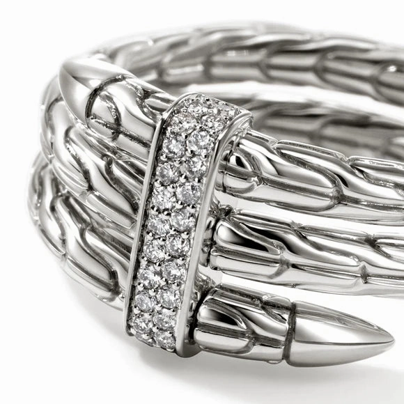 John Hardy Sterling Silver Wide Spear Ring