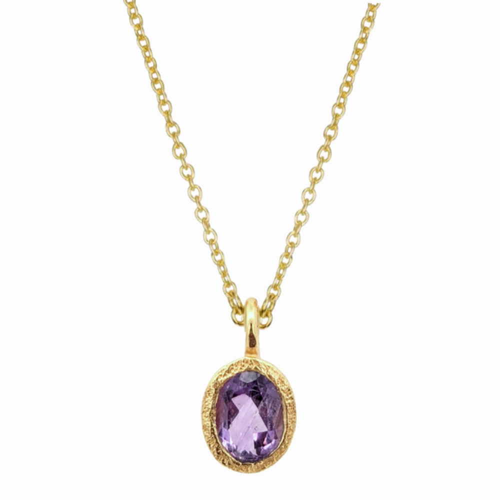 Jorge Revilla Zen Collection Amethyst Drop Pendant (Chain Sold Separately)