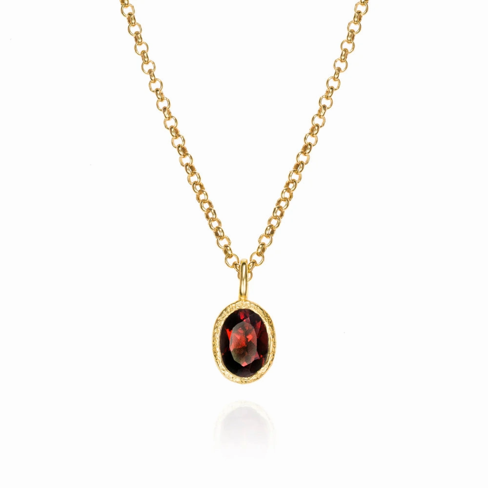 Jorge Revilla Zen Collection Garnet Drop Pendant (Chain Sold Separately)
