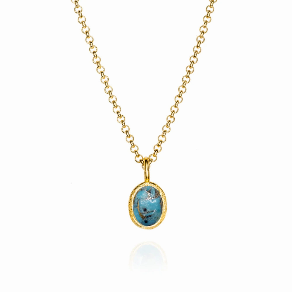 Jorge Revilla Zen Collection Turquoise Drop Pendant (Chain Sold Separately)
