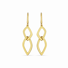 Judith Ripka 14k Selvaggia Double Link Drop Earrings