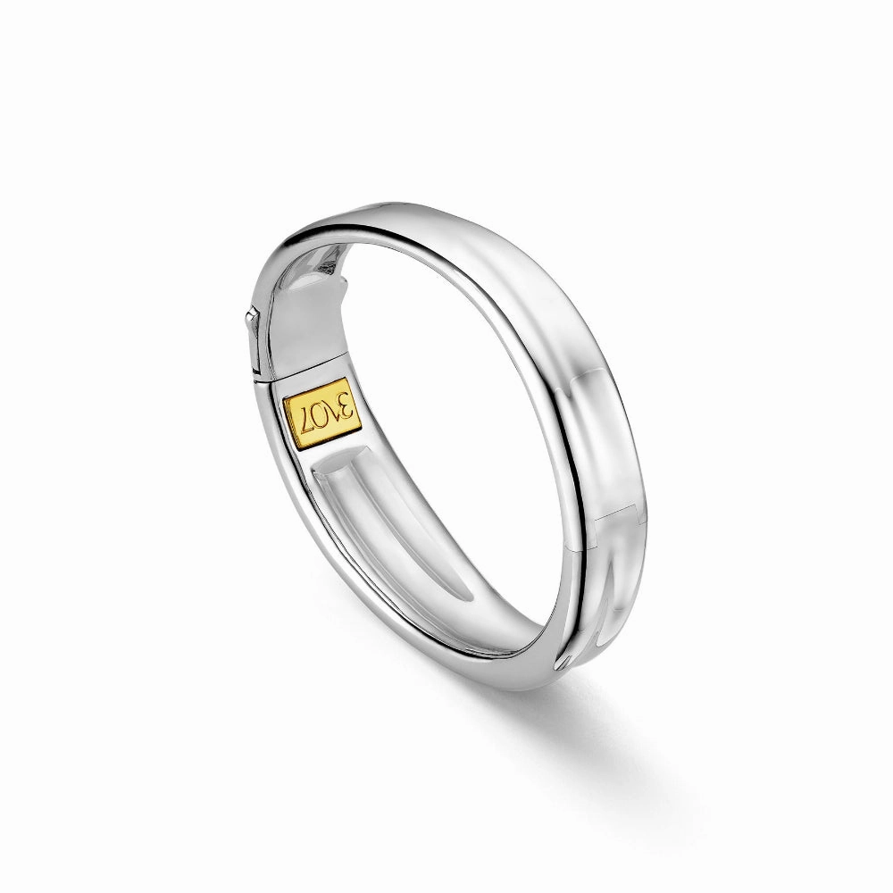 Judith Ripka Eros 3707 Bangle Bracelet with 18K Gold Vermeil