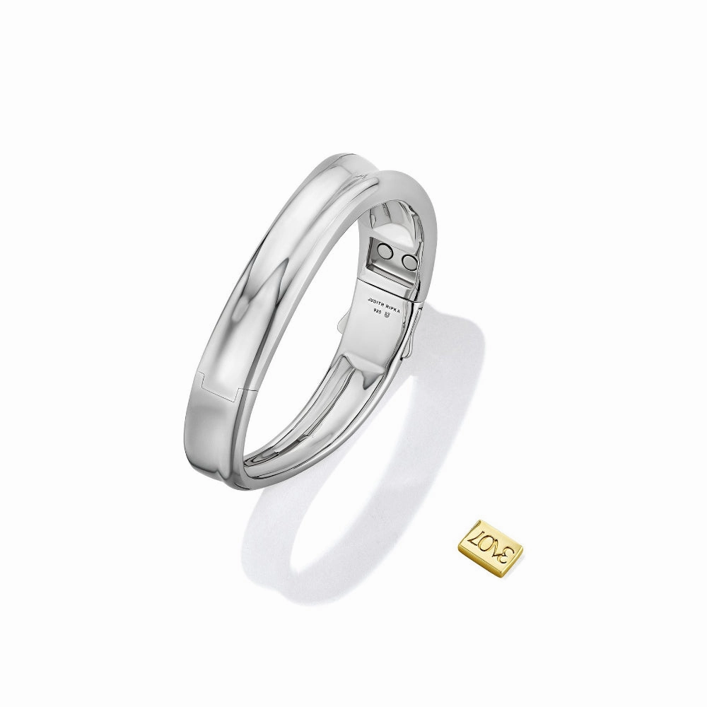 Judith Ripka Eros 3707 Bangle Bracelet with 18K Gold Vermeil