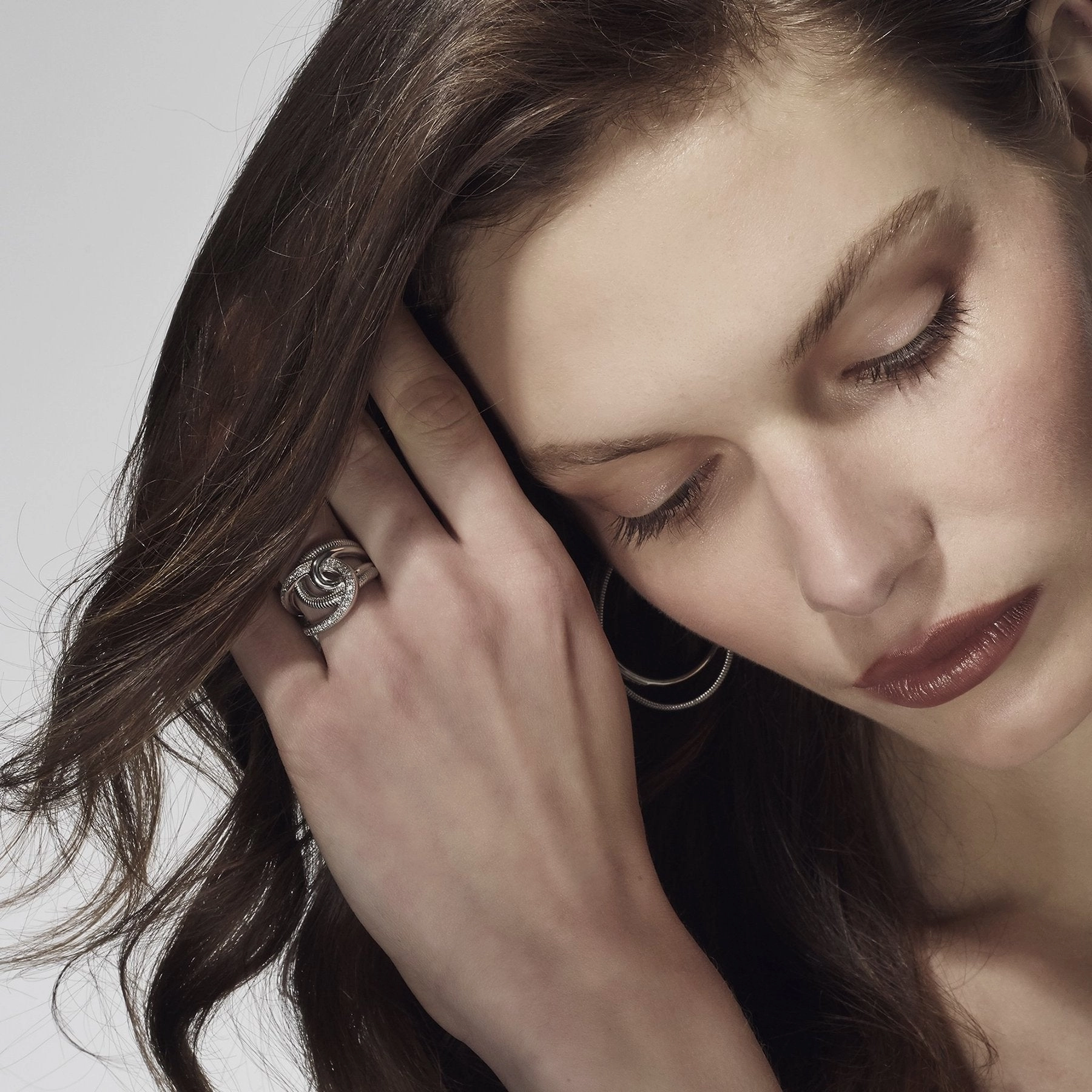 Judith Ripka Eternity Intertwined Ring with Diamonds