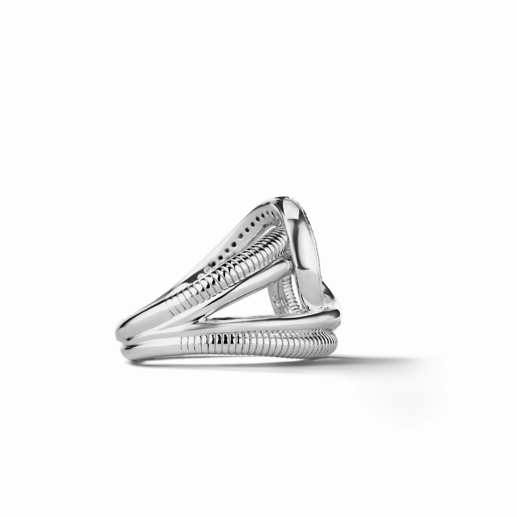 Judith Ripka Eternity Intertwined Ring with Diamonds
