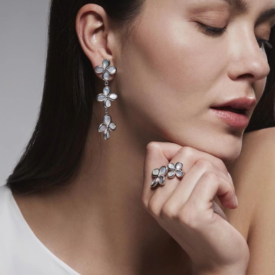 Judith Ripka Jardin Double Flower Ring