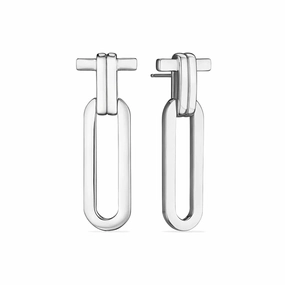 Judith Ripka  Sterling Silver Jie Knot Earrings