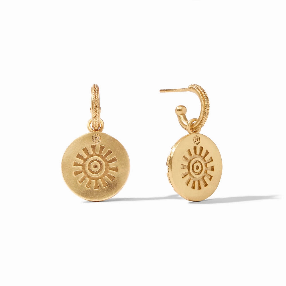 Julie Vos Aurora Hoop & Charm Earring