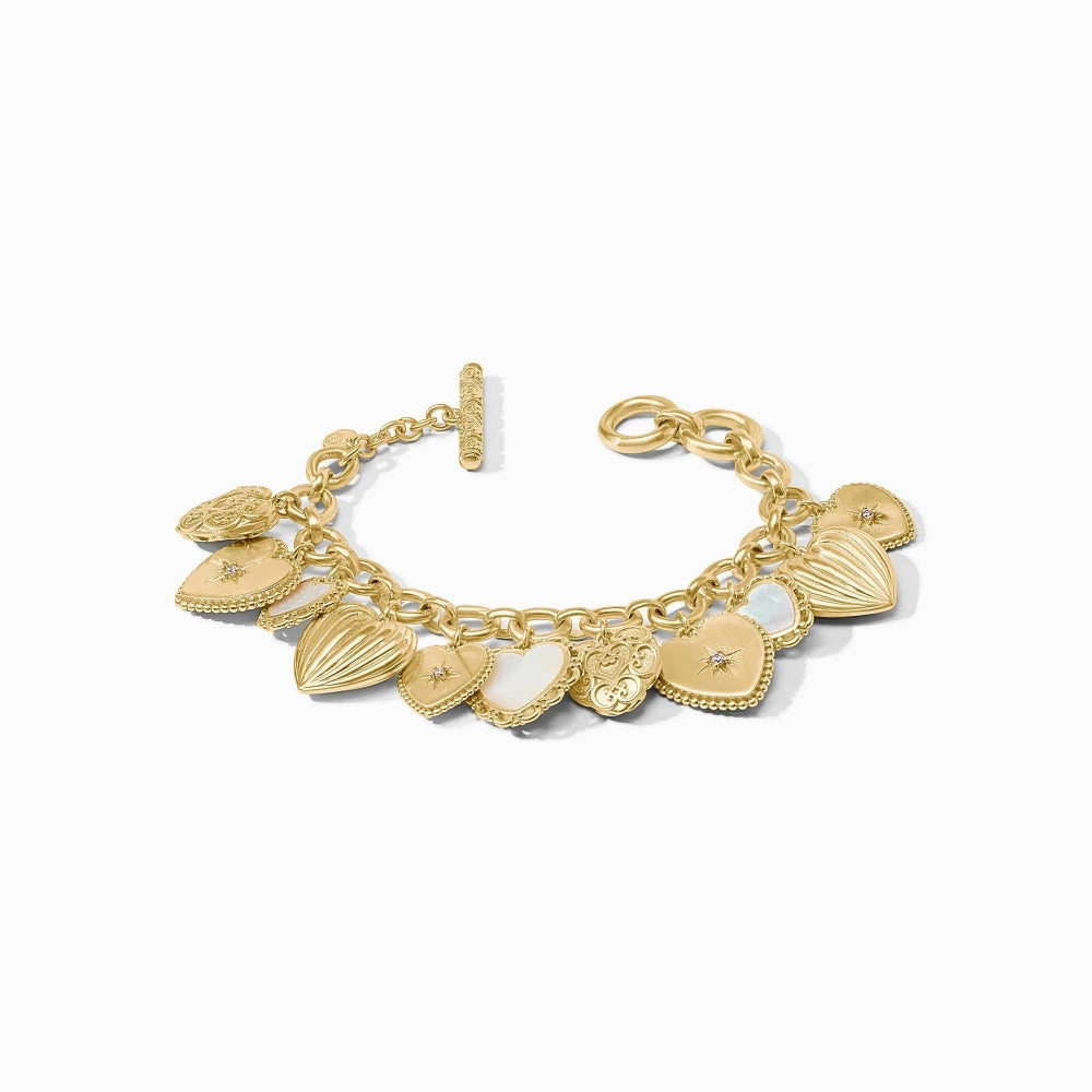 Julie Vos Heart Charm Bracelet