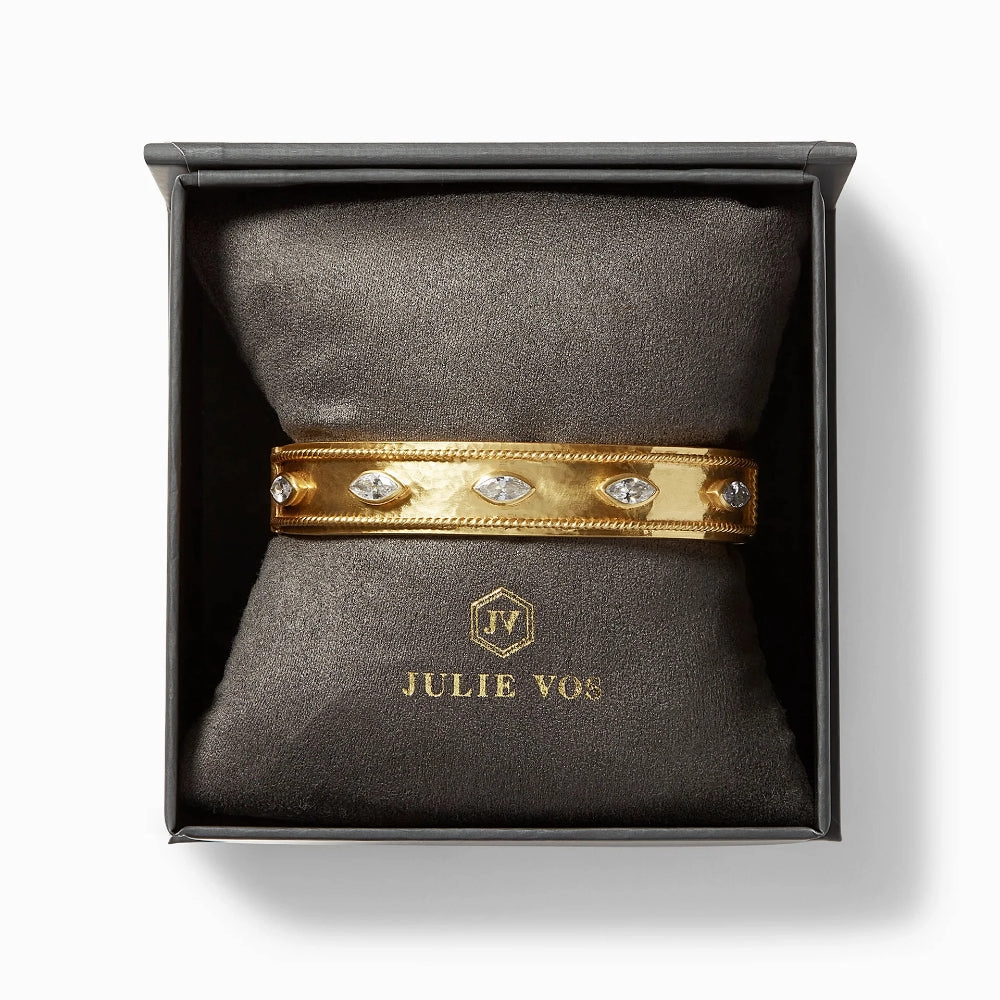 Julie Vos Monaco CZ Hinge Bangle