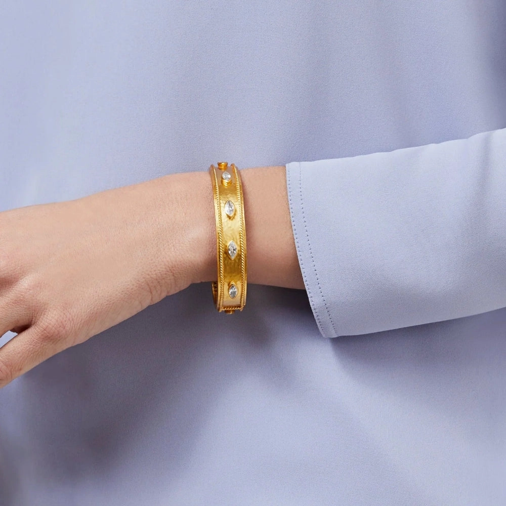 Julie Vos Monaco CZ Hinge Bangle