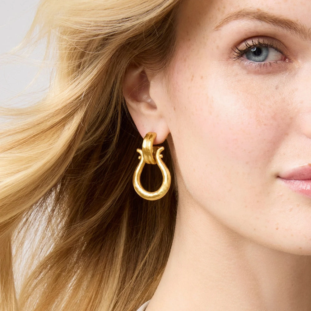 Julie Vos Saratoga Doorknocker Earrings