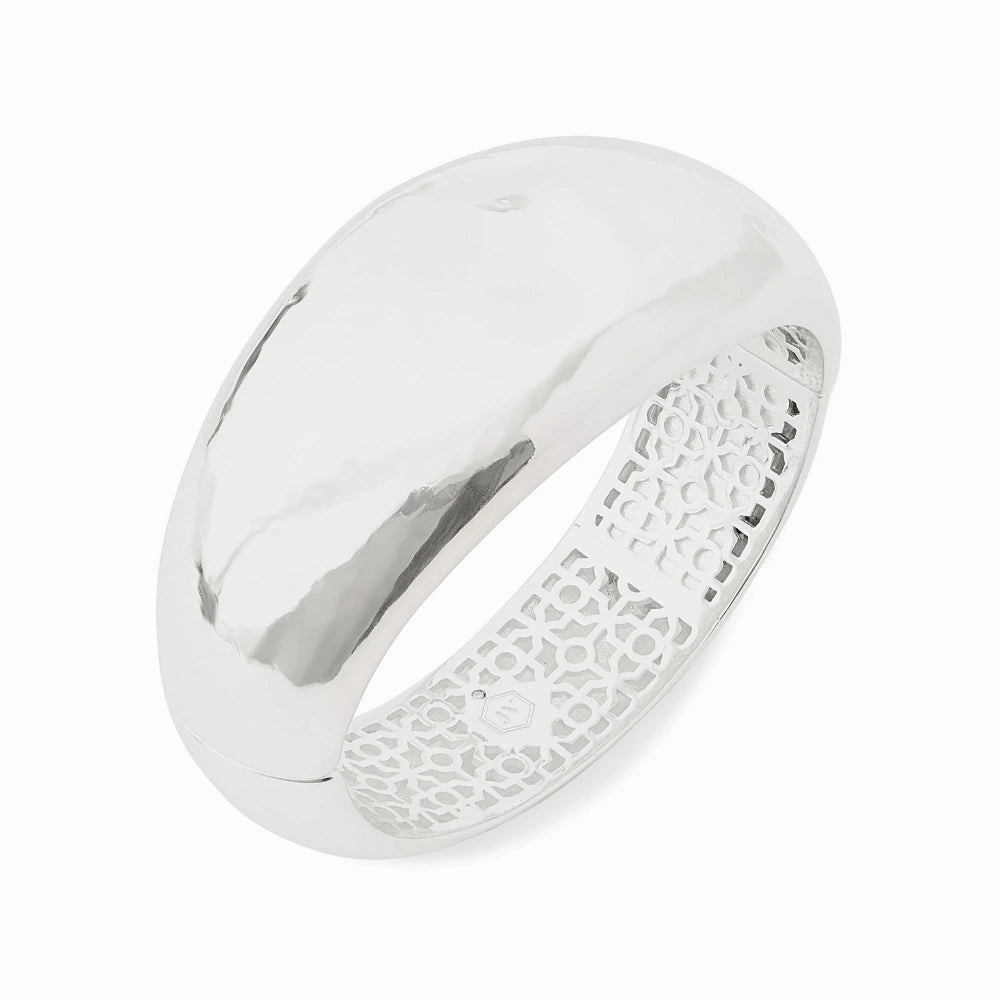 Julie Vos Silver Catalina Statement Hinge Bangle