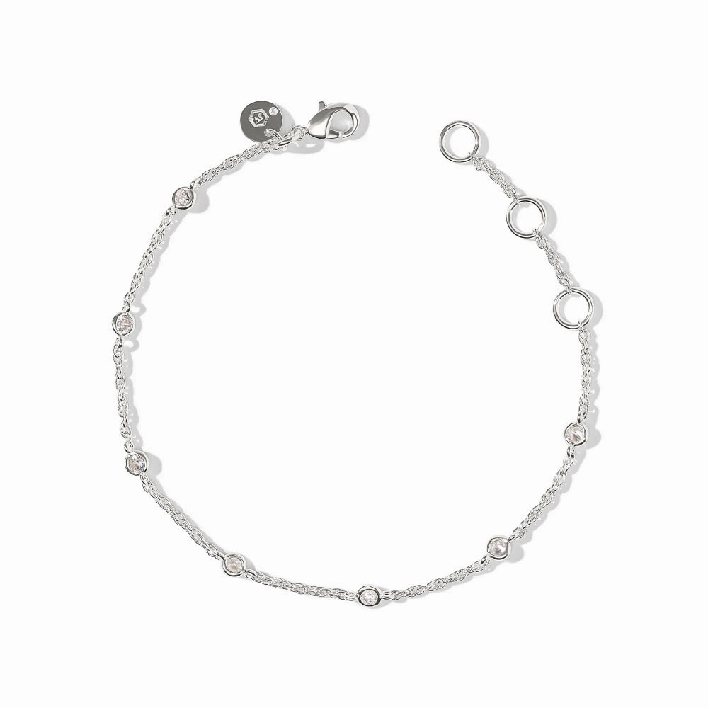 Julie Vos Silver Celeste Delicate Bracelet - Cubic Zirconia