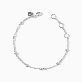 Julie Vos Silver Celeste Delicate Bracelet - Cubic Zirconia